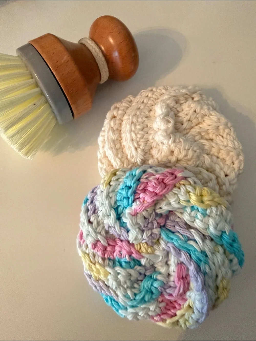 NWT Set of 2 Handmade Spiral Tawashi Cotton Dish Sponges - Eco Friendly